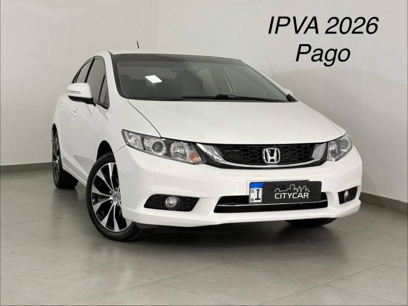 HONDA - CIVIC - 2015/2016 - Branca - R$ 83.900,00